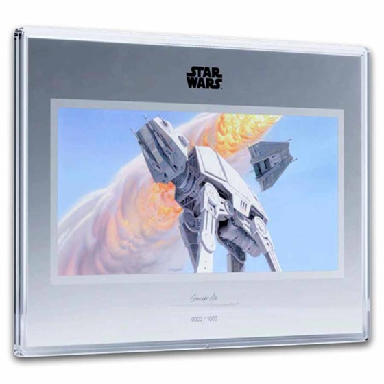 2026 Niue 1 oz Silver $2 Star Wars Art: Walker &amp; Snowspeeder Foil