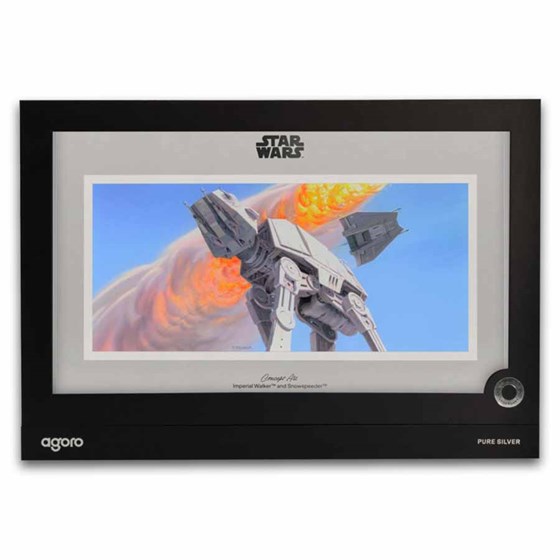 2026 Niue 1 oz Silver $2 Star Wars Art: Walker &amp; Snowspeeder Foil