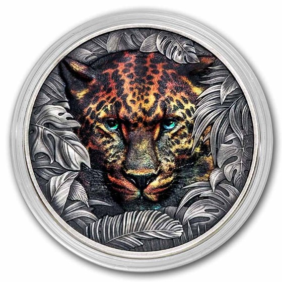 2026 Samoa 1 oz Silver Born to be Wild: Leopard (w/ Box &amp; COA)