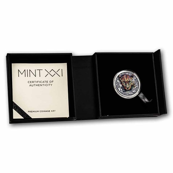 2026 Samoa 1 oz Silver Born to be Wild: Leopard (w/ Box &amp; COA)