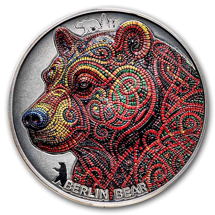 2026 Cameroon 2 oz Silver Patterns of the World: Berlin Bear
