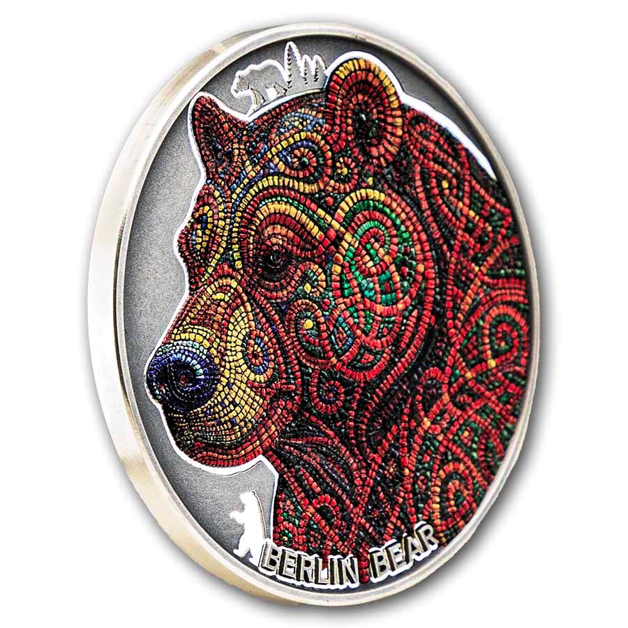 2026 Cameroon 2 oz Silver Patterns of the World: Berlin Bear