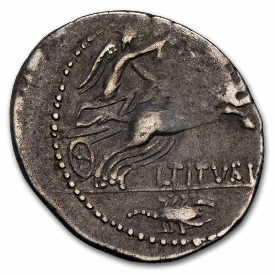 Roman Rep AR Denarius L. Titurius Sabinus (89 BC) XF (Cr-344/3)