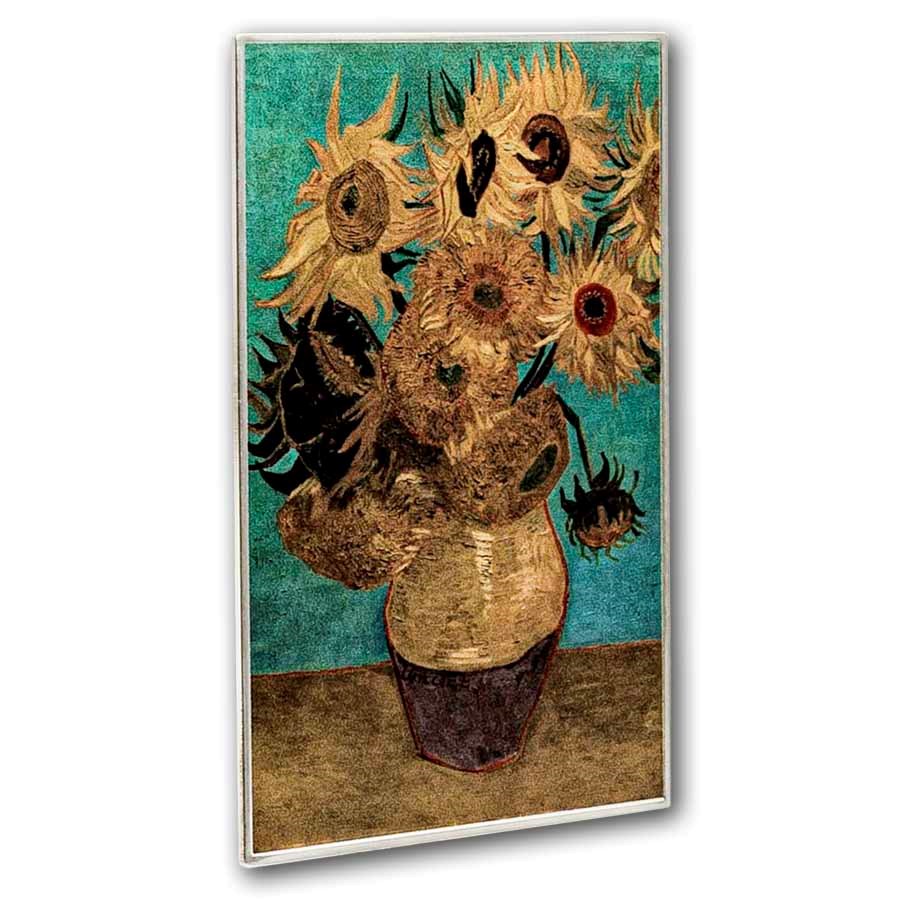 2026 Rep. of Cameroon 1 oz Silver Art Gallery: Sunflowers