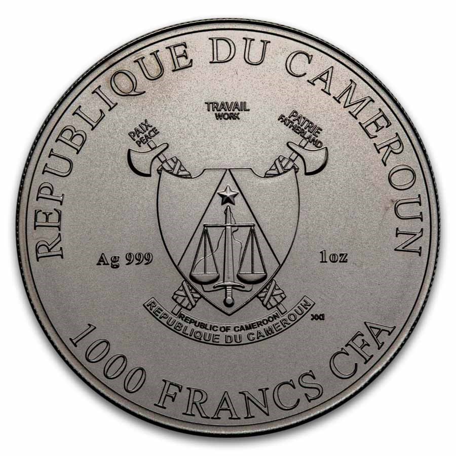 2025 Cameroon 1 oz Silver The Three Graces Enigma Edition