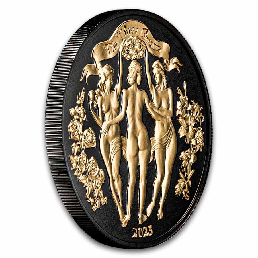 2025 Cameroon 1 oz Silver The Three Graces Enigma Edition
