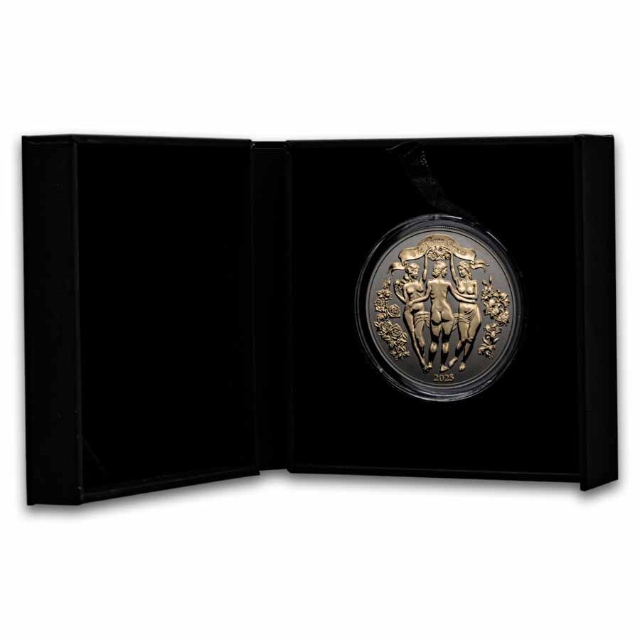 2025 Cameroon 1 oz Silver The Three Graces Enigma Edition