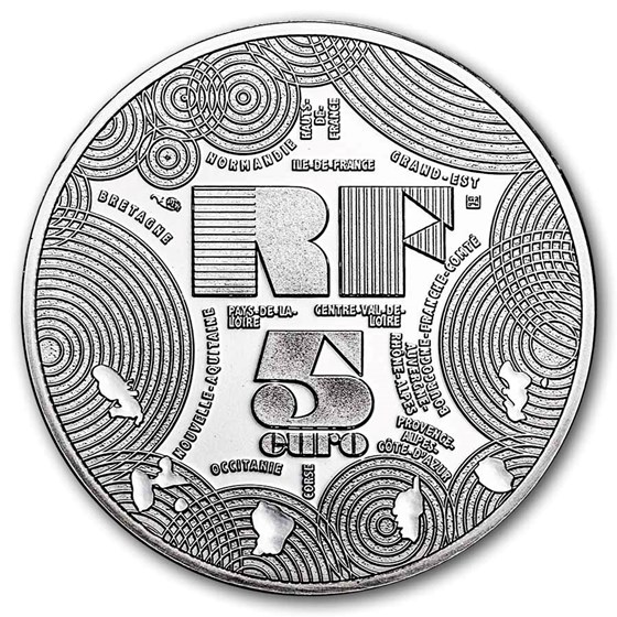 2026 France €5 Silver Proof French Regions: Grand Est