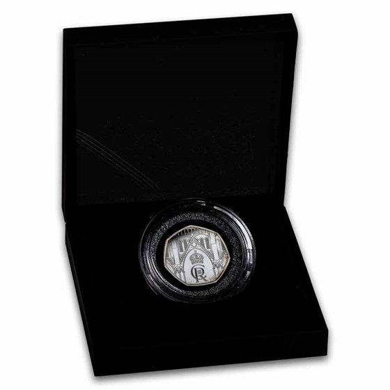 2023 GB The Coronation of His Majesty 50p Silver Pf (Off-Quality)