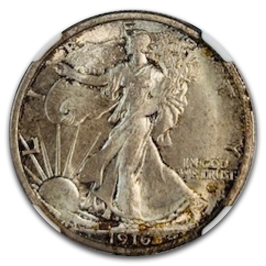 1916-D Walking Liberty Half Dollar MS-66 NGC