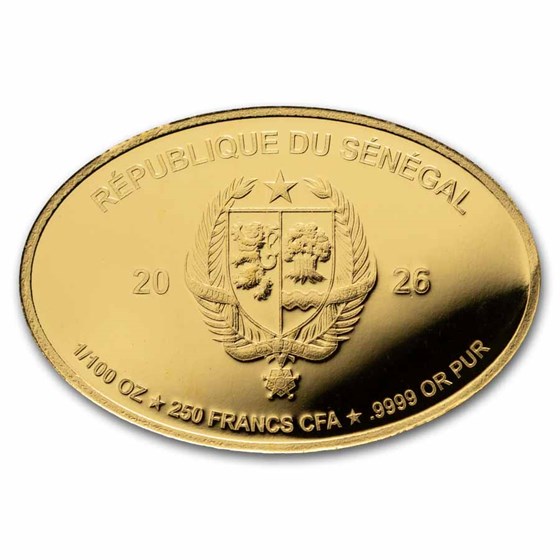 2026 Republic of Senegal 1/100 oz Gold Easter Egg Coin