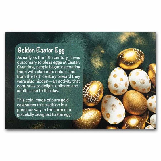 2026 Republic of Senegal 1/100 oz Gold Easter Egg Coin