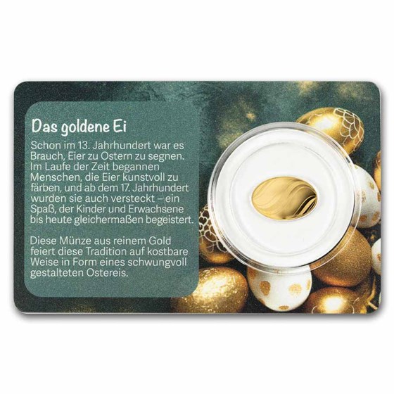 2026 Republic of Senegal 1/100 oz Gold Easter Egg Coin