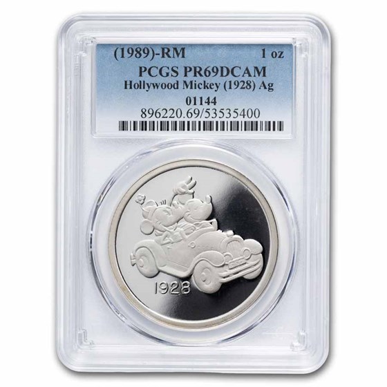 1 oz Silver Round - Hollywood Mickey (4 Piece Set/PR-69 PCGS)