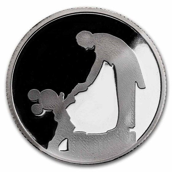 1 oz Silver Round - Fantasia 50th Ann. (Walt/Mickey, PR-69 PCGS)