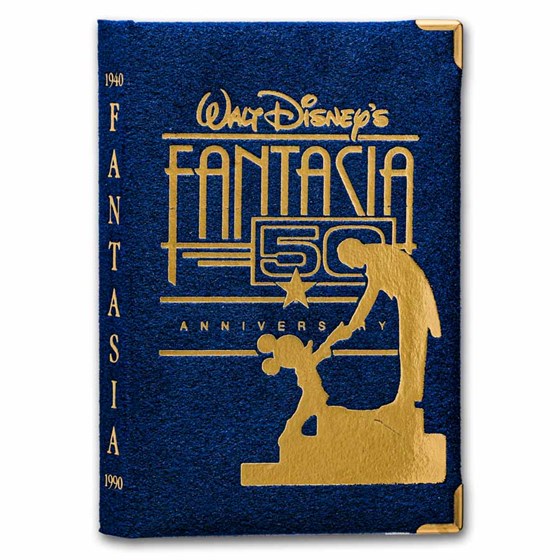 1 oz Silver Round - Fantasia 50th Ann. (Walt/Mickey, PR-69 PCGS)