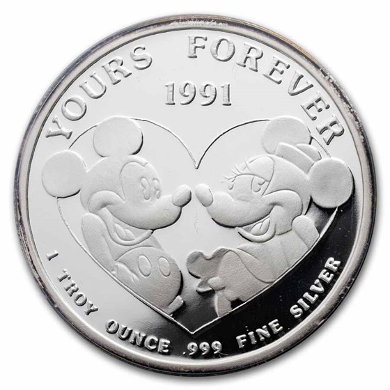 1 oz Silver Round - Disney Yours Forever (4th Ed., PR-69 PCGS)