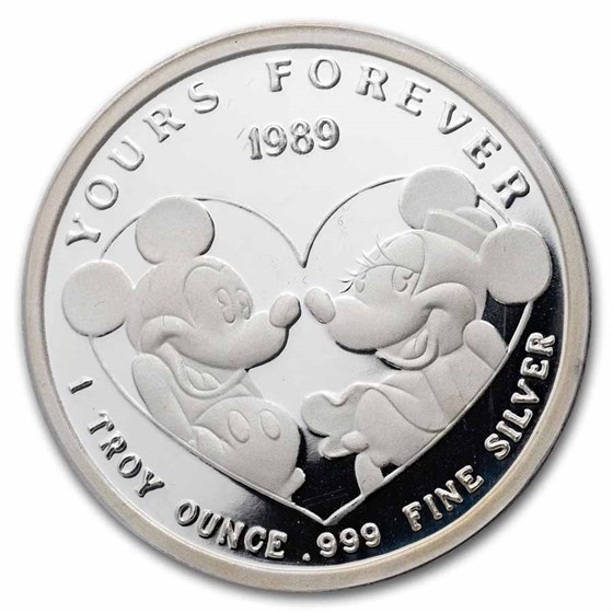 1 oz Silver Round - Disney Yours Forever (2nd Ed., PR-69 PCGS)