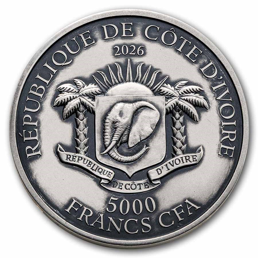 2026 Ivory Coast 2-Coin Silver Edition Signature Pegasus Set