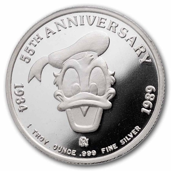 1 oz Silver - Donald Duck - Media Duck PR-69 PCGS
