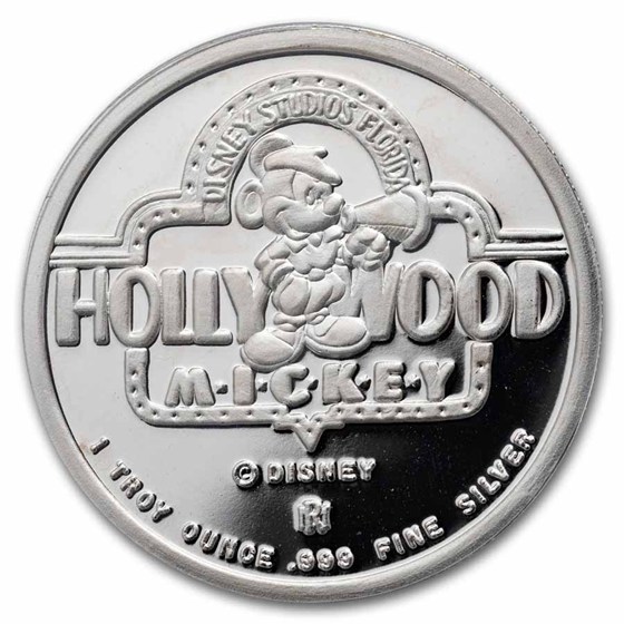 1 oz Silver Round - Hollywood Mickey (Award Mickey, PR-69 PCGS)