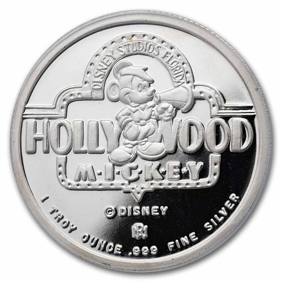 1 oz Silver Round- Hollywood Mickey (Director Mickey, PR-69 PCGS)