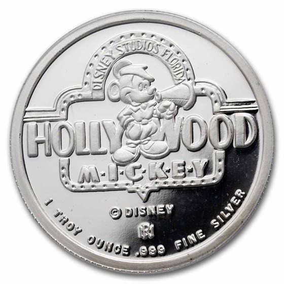 1 oz Silver Round - Hollywood Mickey (Walk of Fame, PR-69 PCGS)