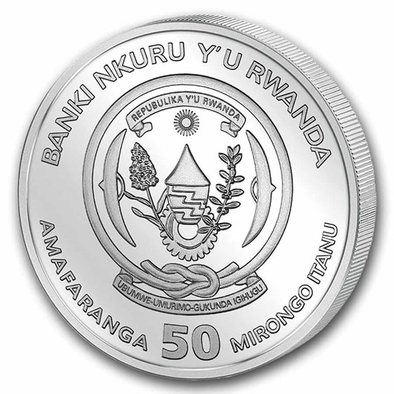 2026 Rwanda 1 oz Silver Nautical Ounce 100 Yrs Kruzenshtern Proof