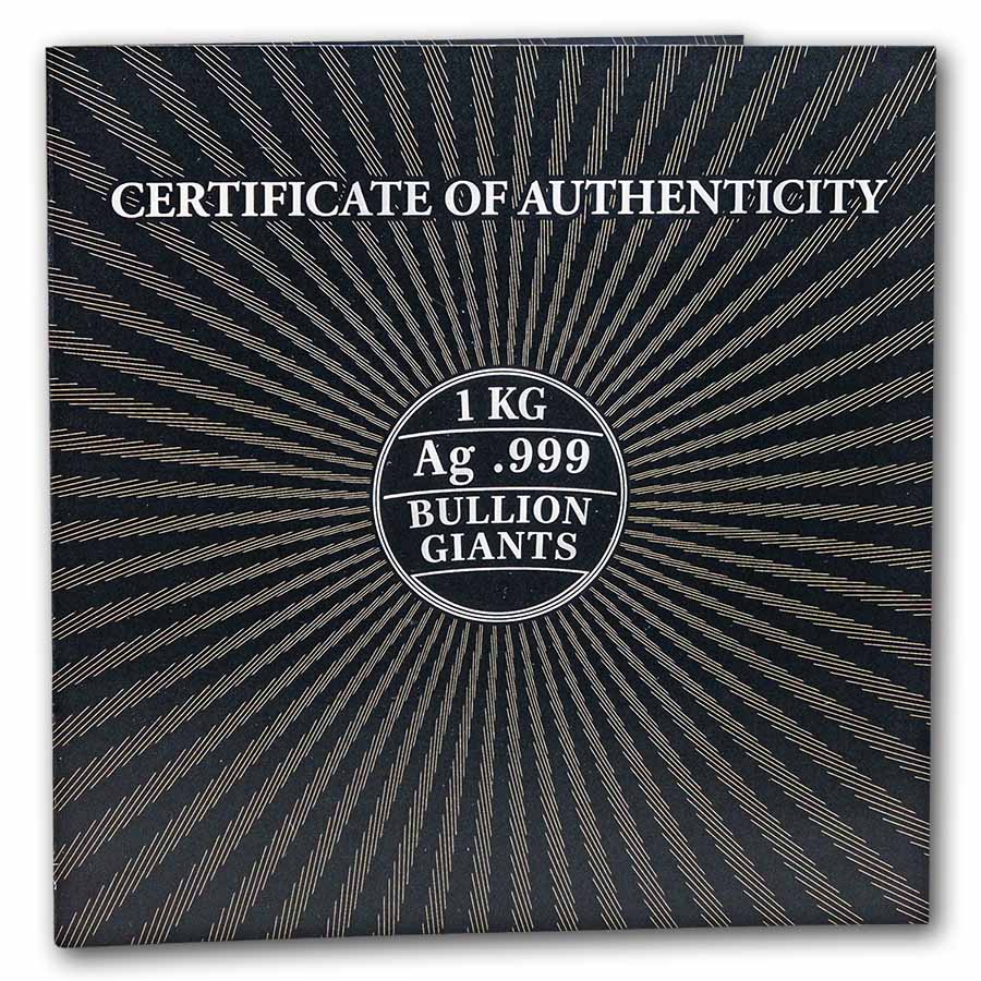 2026 Solomon Islands 1 kilo Silver Famous Bullion Giants