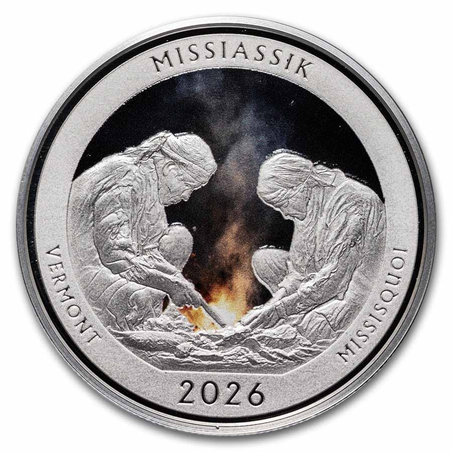 2026 1 oz Silver NATB Vermont Missisquoi Tribe (Color)
