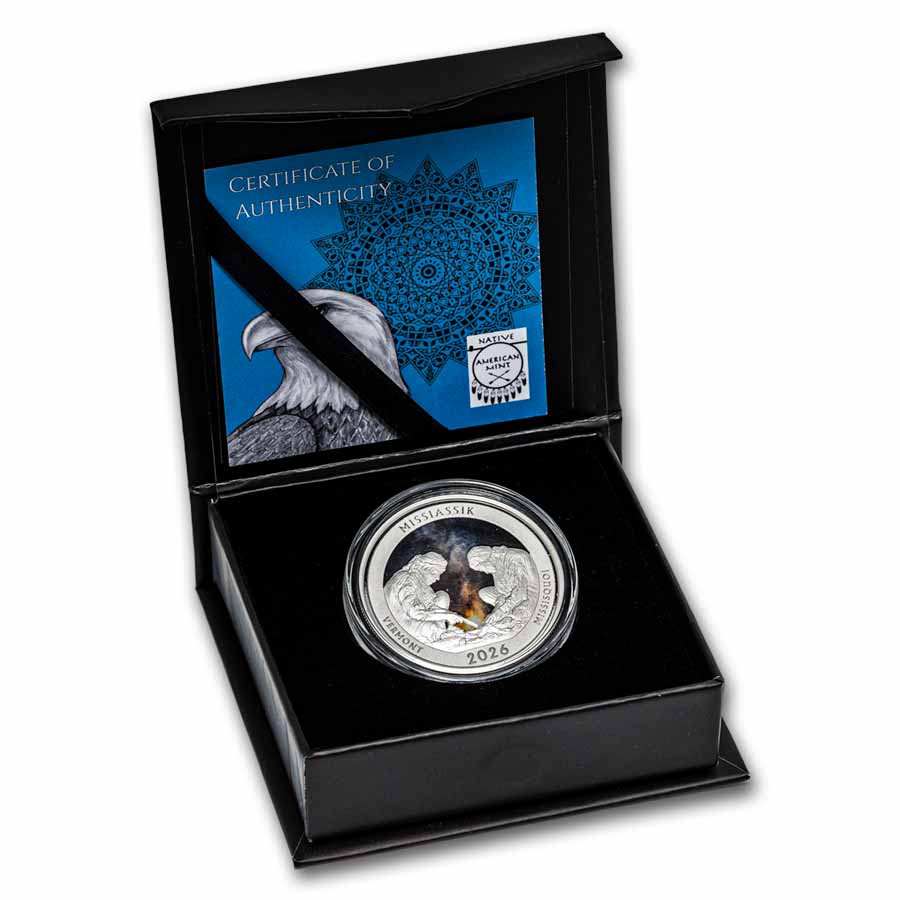 2026 1 oz Silver NATB Vermont Missisquoi Tribe (Color)
