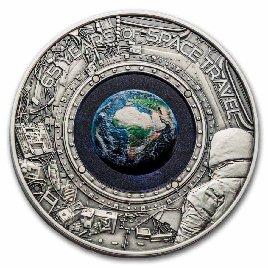 2026 Barbados 5 oz Silver Window to Earth Coin (w/ Box & COA)