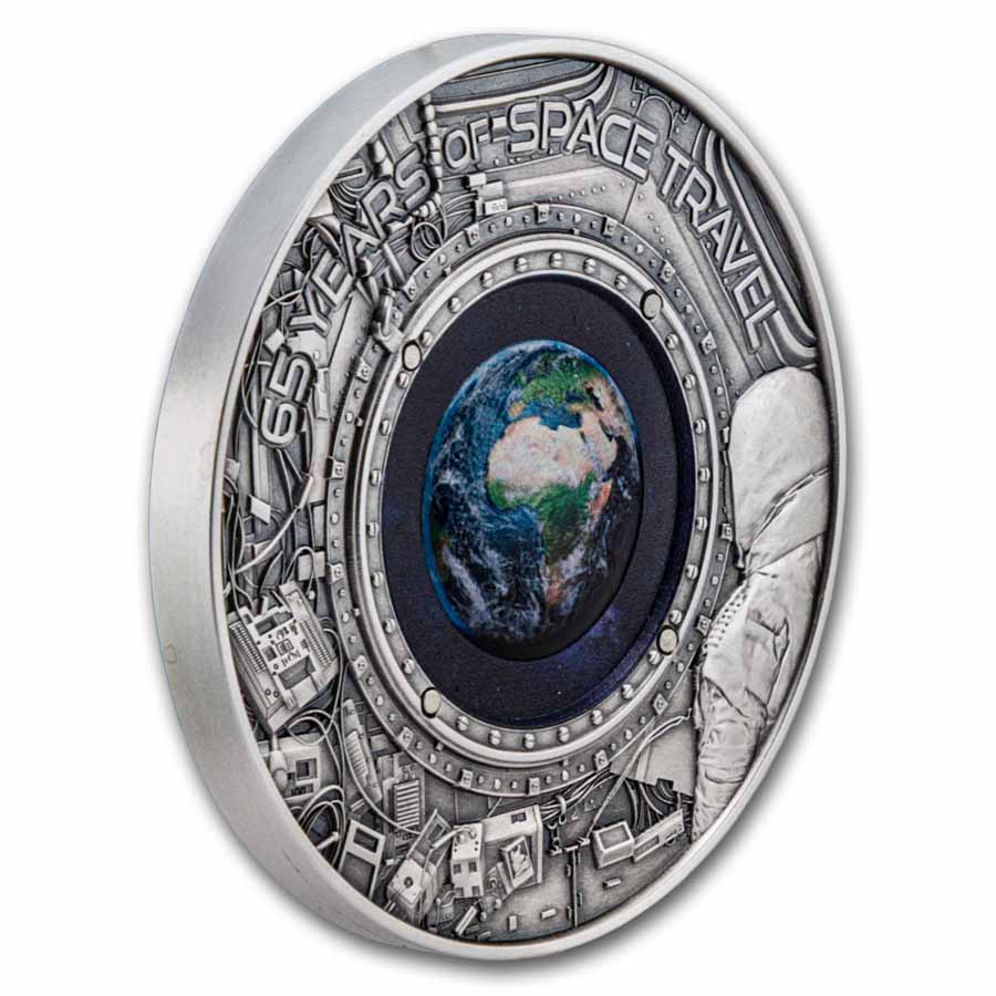 2026 Barbados 5 oz Silver Window to Earth Coin (w/ Box & COA)
