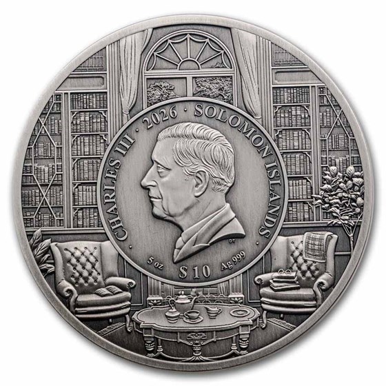 2026 Solomon Islands 5 oz Silver Agatha Christie Puzzle Coin