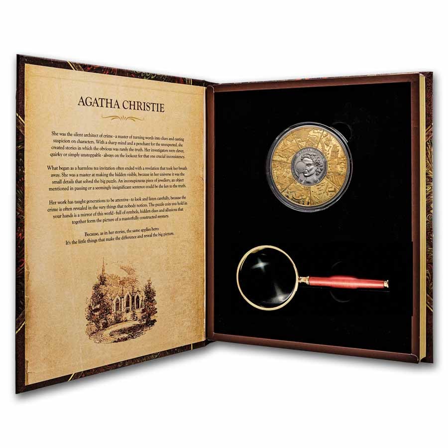 2026 Solomon Islands 5 oz Silver Agatha Christie Puzzle Coin