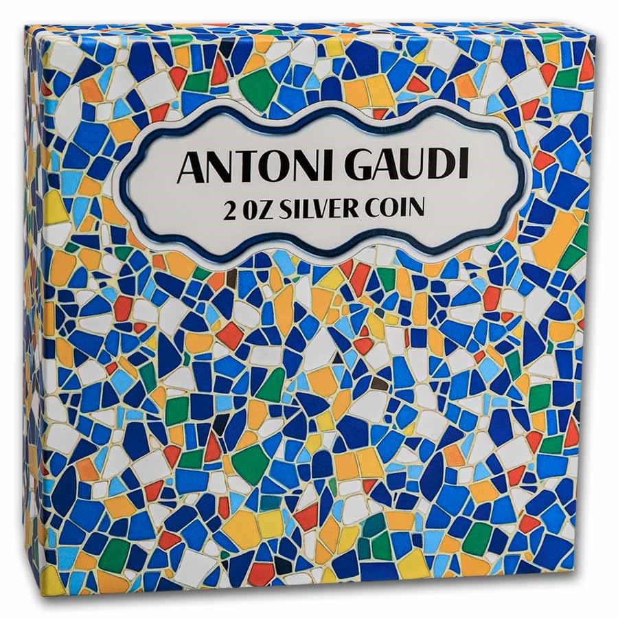 2026 Samoa 2 oz Silver Antoni Gaudi Sagrada Familia (Box & COA)