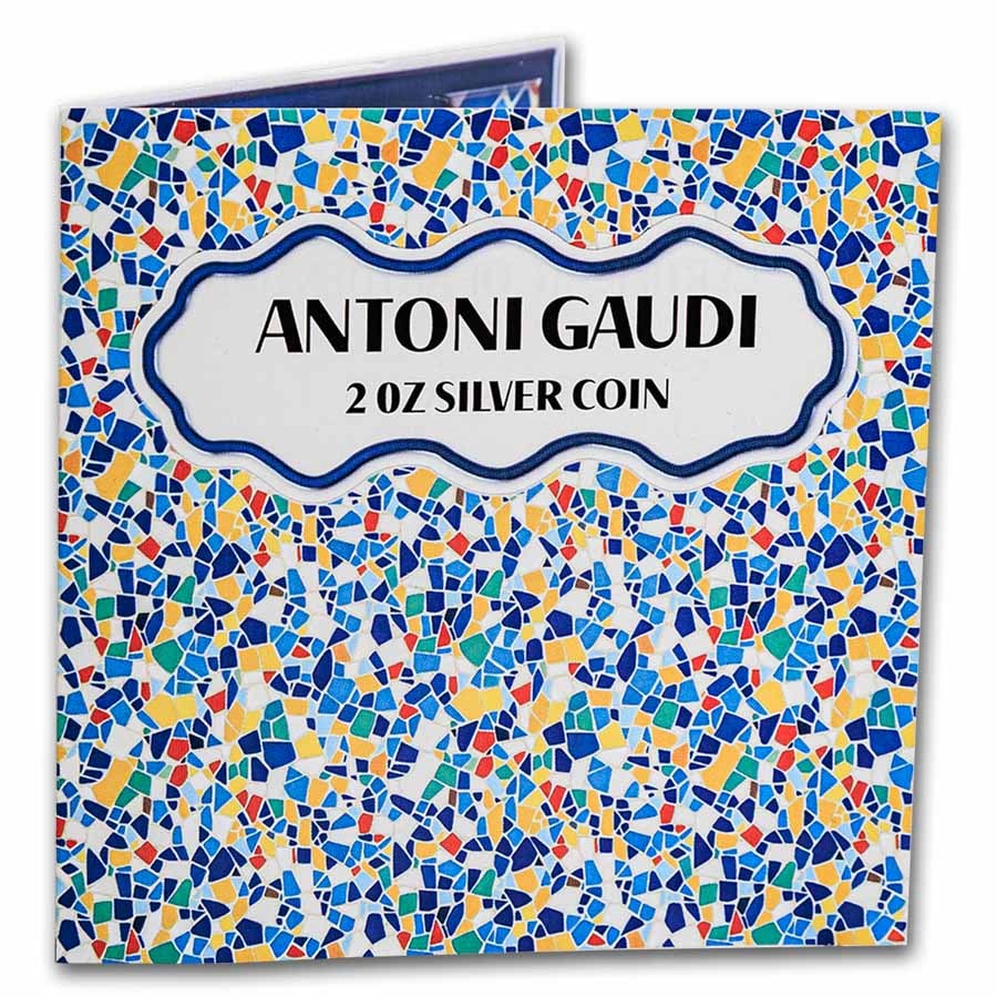 2026 Samoa 2 oz Silver Antoni Gaudi Sagrada Familia (Box & COA)