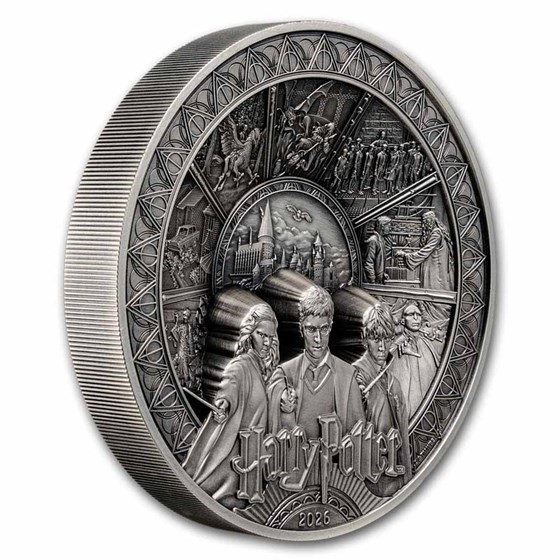 2026 Samoa 1 kilo Silver Harry Potter The Golden Trio 8-Layer