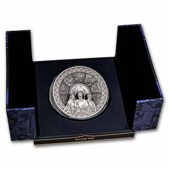 2026 Samoa 1 kilo Silver Harry Potter The Golden Trio 8-Layer