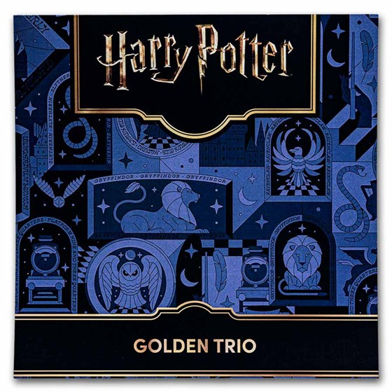 2026 Samoa 1 kilo Silver Harry Potter The Golden Trio 8-Layer
