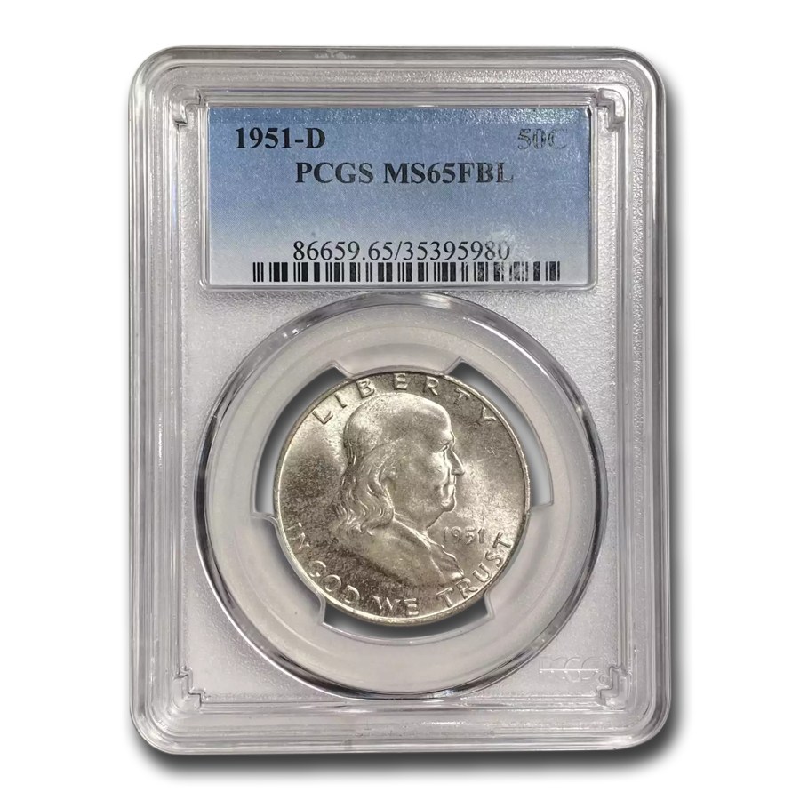 1951-D Franklin Half Dollar MS-65 PCGS (FBL)