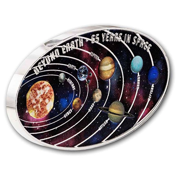 2026 Barbados 1 oz Silver Beyond Earth Coin (w/ Box &amp; COA)