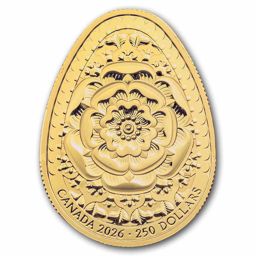 2026 Canada Gold $250 Pysanka Shaped Coin (Box/COA)