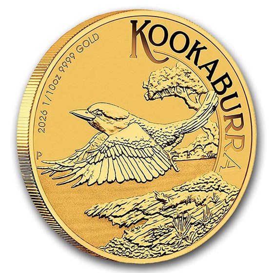 2026 Australia 1/10 oz Gold Kookaburra BU