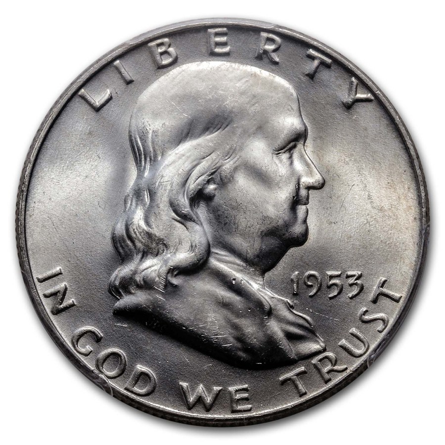 1953-D Franklin Half Dollar MS-65 PCGS (FBL)