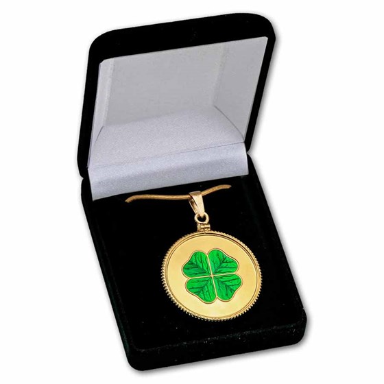 2026 Niue Silver Clover Coin Pendant (w/ Box &amp; COA)