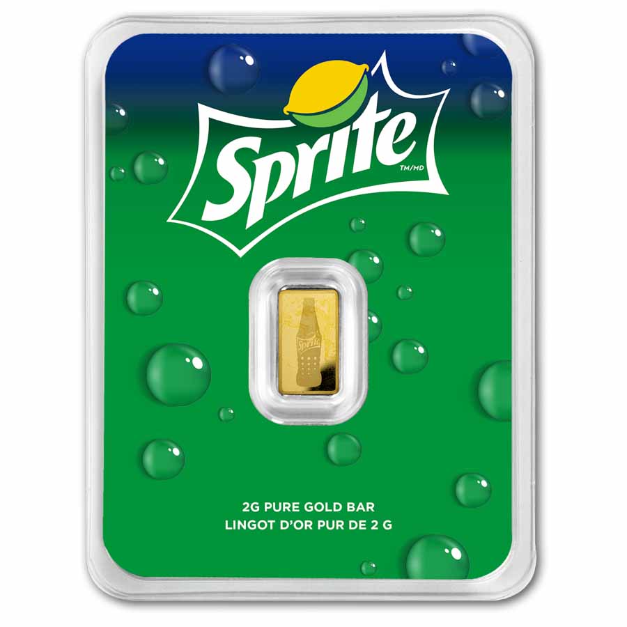 2 gram Gold Bar in TEP - Sprite® 2 gram Gold Bar in TEP - Sprite®