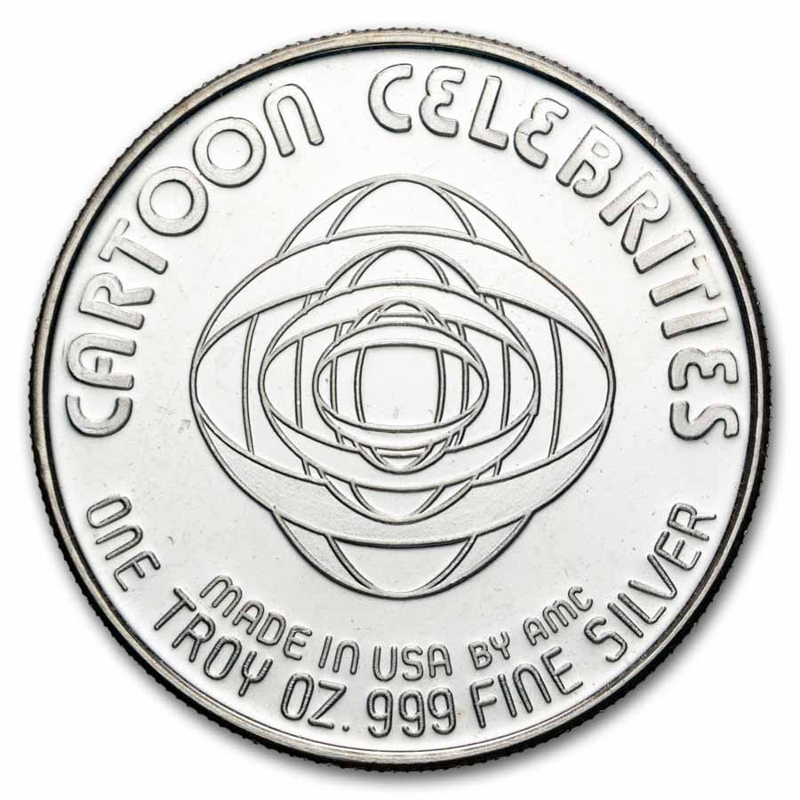 1 oz Silver Round - Cartoon Celebrities (Junior & Honey Moon)