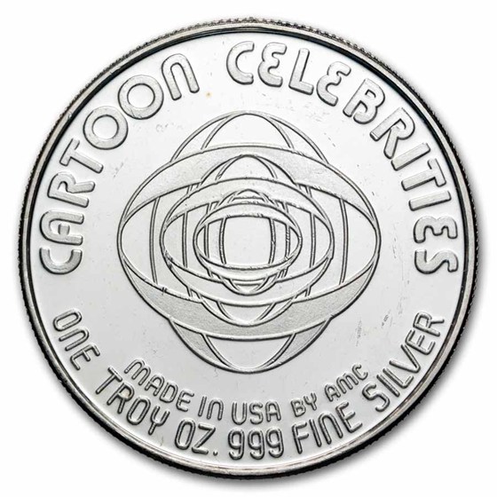 1 oz Silver Round - Cartoon Celebrities (Orphan Annie & Sandy)