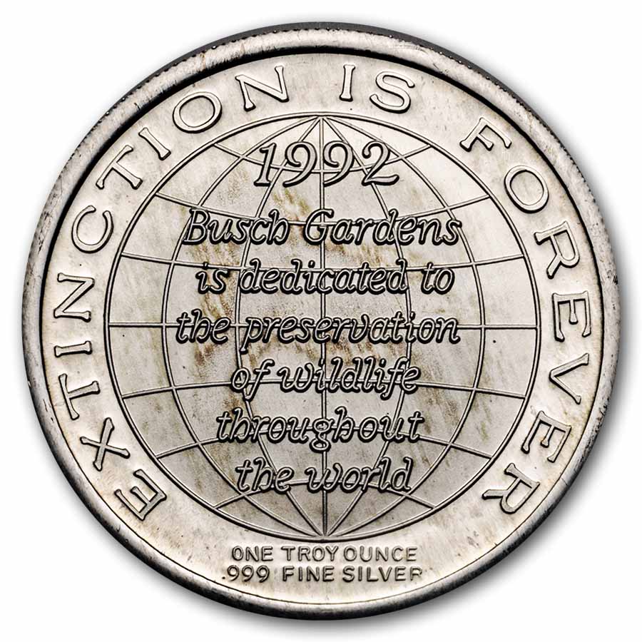 1 oz Silver Round - Busch Gardens (Random Motif)